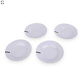 Набір білих тарілок 20см 4 шт, фото 5