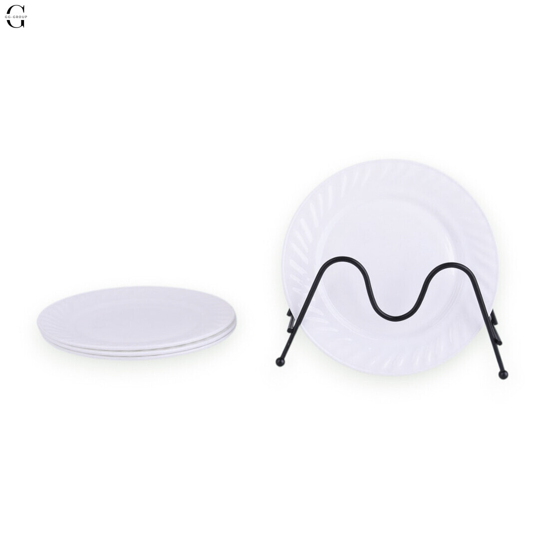 Набір білих тарілок 17,5 см 4 шт, фото 1