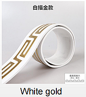 Молдинг 3000х50х6 мм Білий із золотом SW-00002688