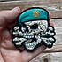 Патч шеврон Череп із кістками в береті Морська піхота налипучці пвх, фото 3