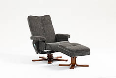 Крісло для відпочинку Avko Style ARMH 030 Dark Grey з масажем та підігрівом