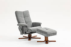 Крісло для відпочинку Avko Style ARMH 040 Grey з масажем та підігрівом