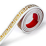 Молдинг 3000х50х6 мм Білий із золотом SW-00002688, фото 2