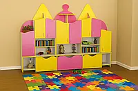 Дитяча стінка для іграшок «Будиночок» DS-1004