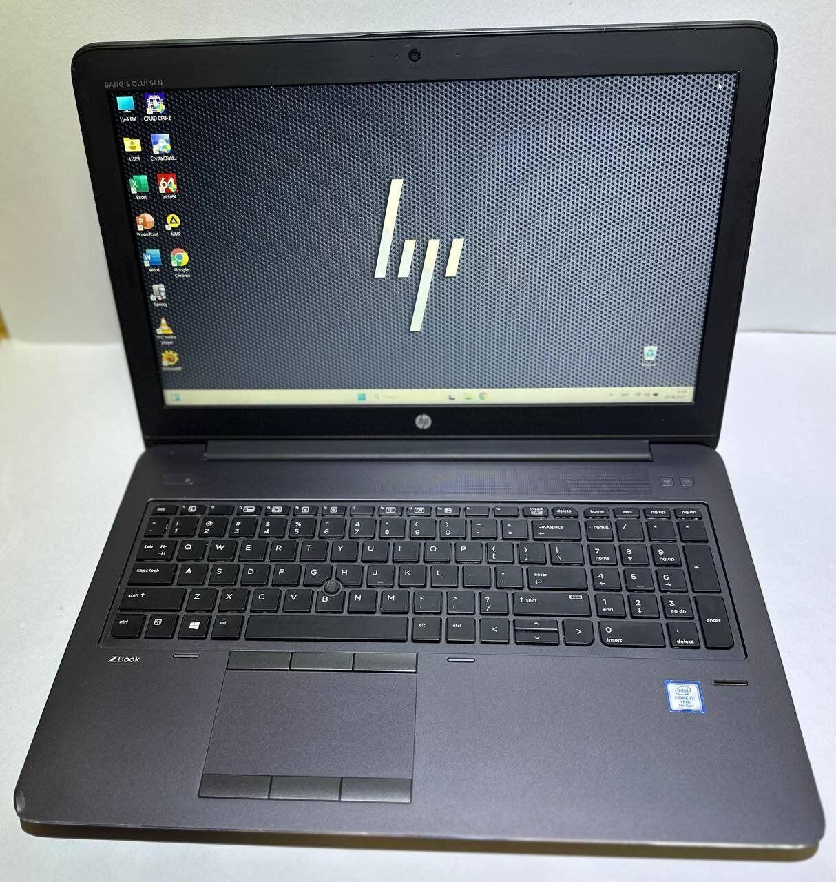 Б/в Ноутбук Б-клас HP ZBook 15 G4 15.6" 1920x1080| Core i7-7820HQ| 16 GB RAM| 512 GB SSD| HD 630