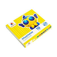 Пластилін дитячий «Захоплення» на 10 кольорів, 160 г, зі стеком, ТМ Гамма-Н