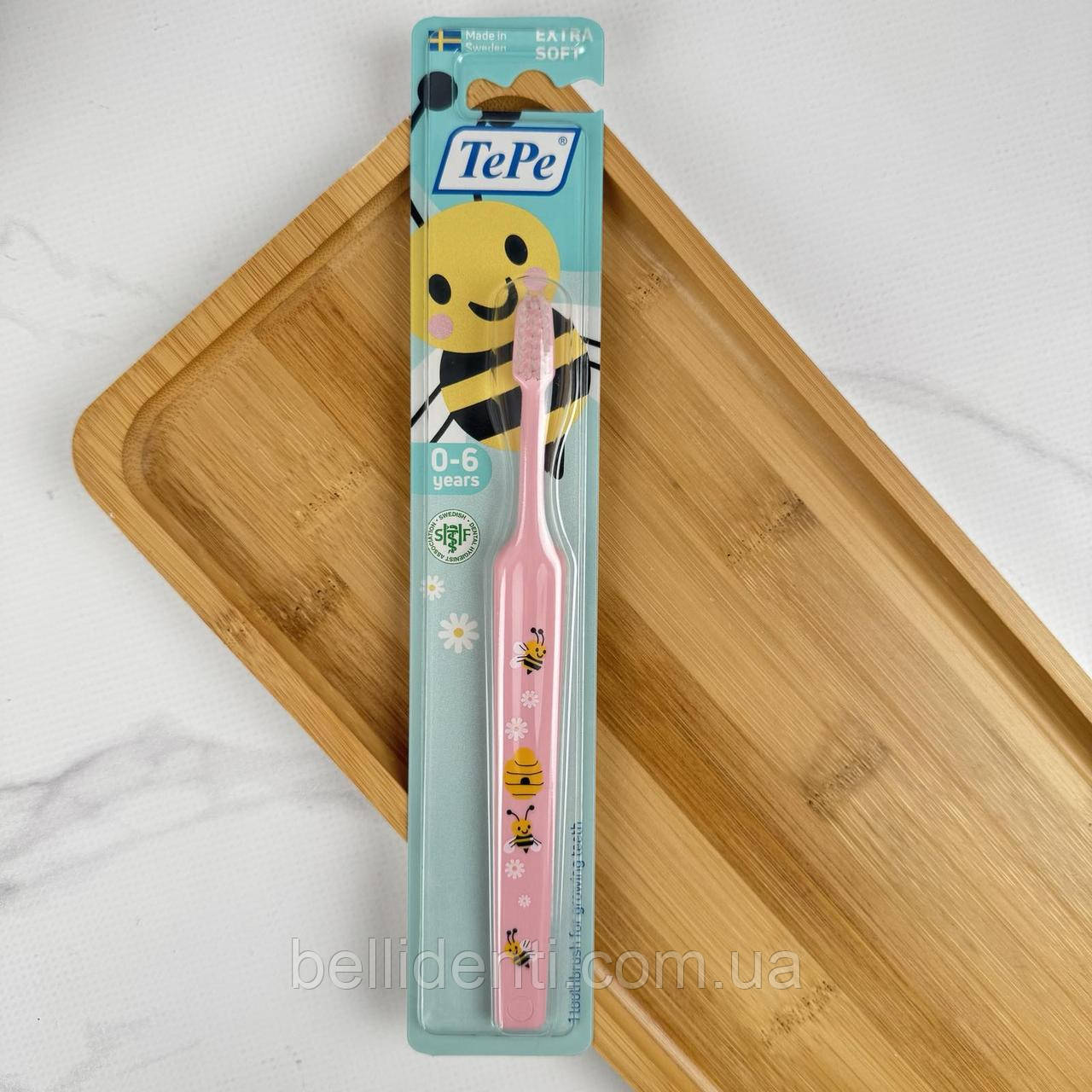 Дитяча зубна щітка TePe Mini X-soft (від 0 до 6 років), рожева