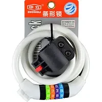 Замок F-42 12 х 1200 мм кодовий із кріпленням білий ORG, фото 1