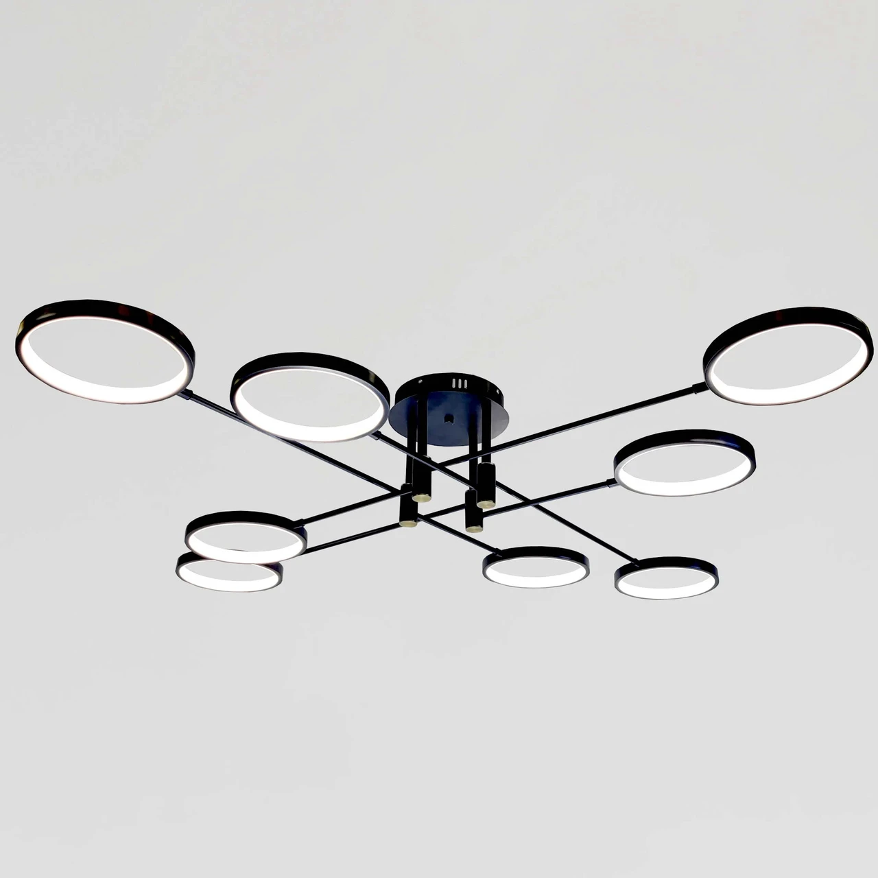 Стельова дизайнерська люстра 6402/8BK, фото 1