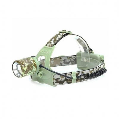 Ліхтар налобний акумуляторний CH-002M-T6 signal light Камуфляж zoom 800 люмен