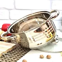 Каструля UNIQUE UN-5006 4.5л з нержавіючої сталі діаметр 22 см