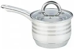 Ковш з кришкою Unique UN-5053 1,9 л нержавіюча сталь діаметр 16 см