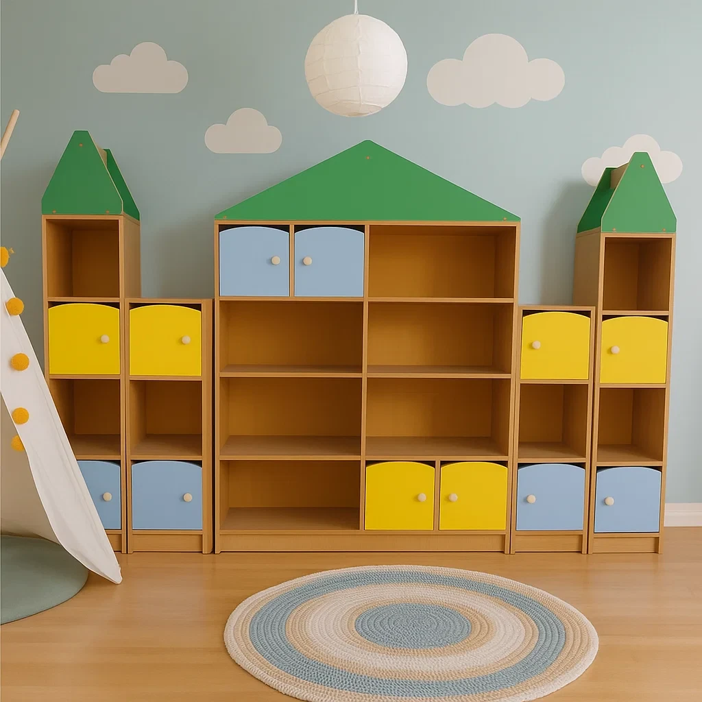 Стінка дитяча ігрова для іграшок Будиночок DS-851, фото 1