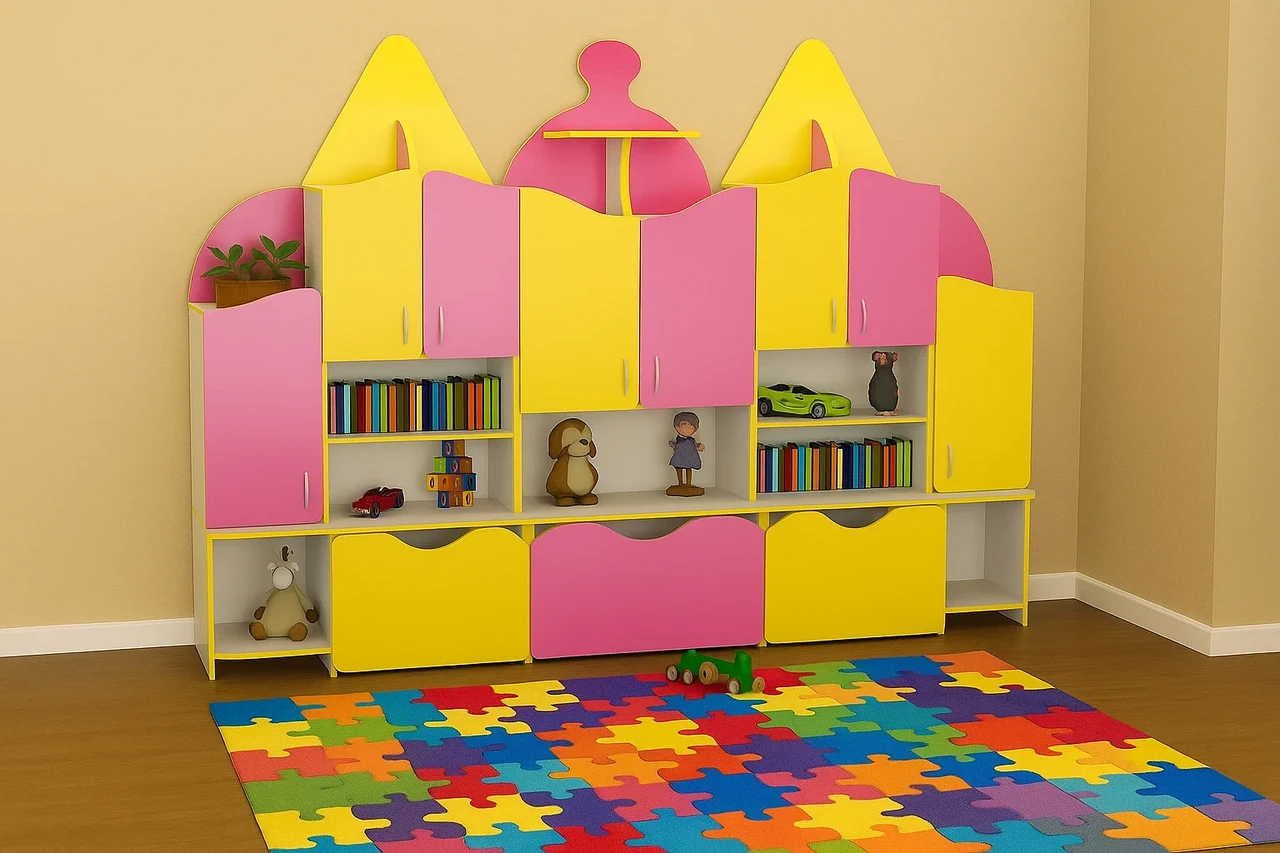 🧸 Дитяча стінка для іграшок «Будиночок» DS-1004, фото 1