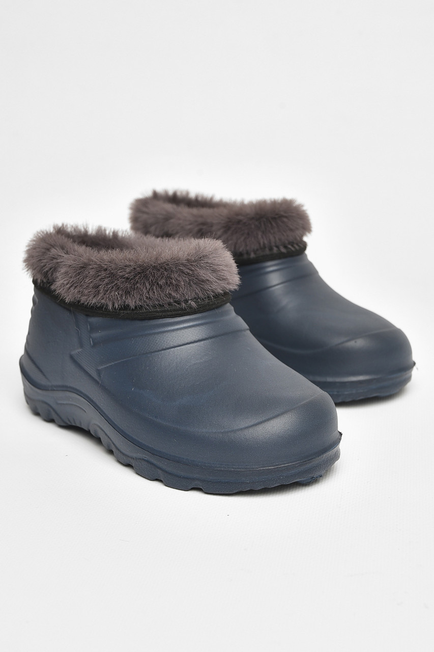 Галоші дитячі на флісі синього кольору 204906T Безкоштовна доставка, фото 1