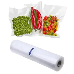 Пакети для вакууматора гофровані рулон 5 м х 20 см 100 шт водостійкі та універсальні