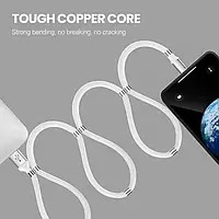 Вічний кабель micro USB 1 метр з магнітними вставками до 2.5 А