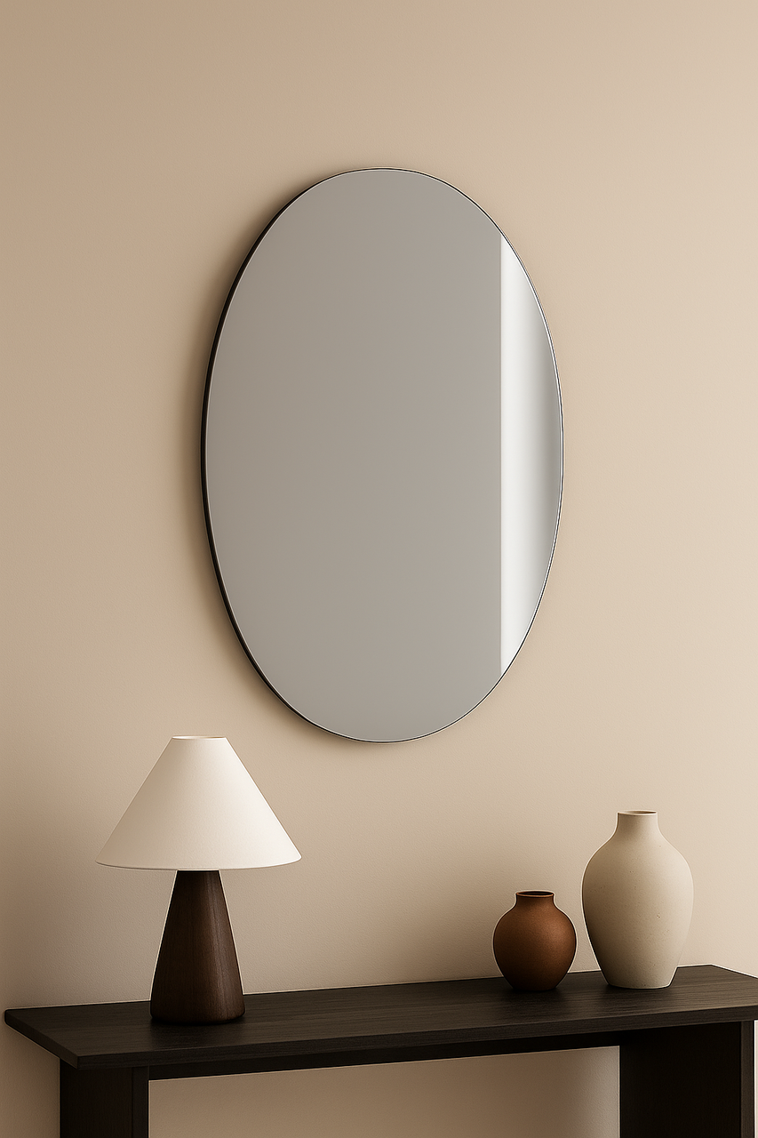 Овальне вологостійке дзеркало 660×460 мм, фото 1