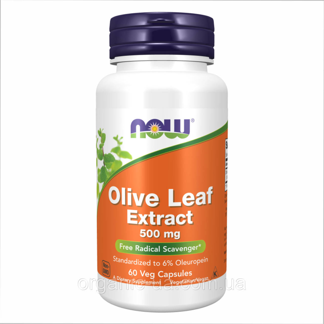 Olive Leaf Extract 500 mg - 60 veg caps, фото 1
