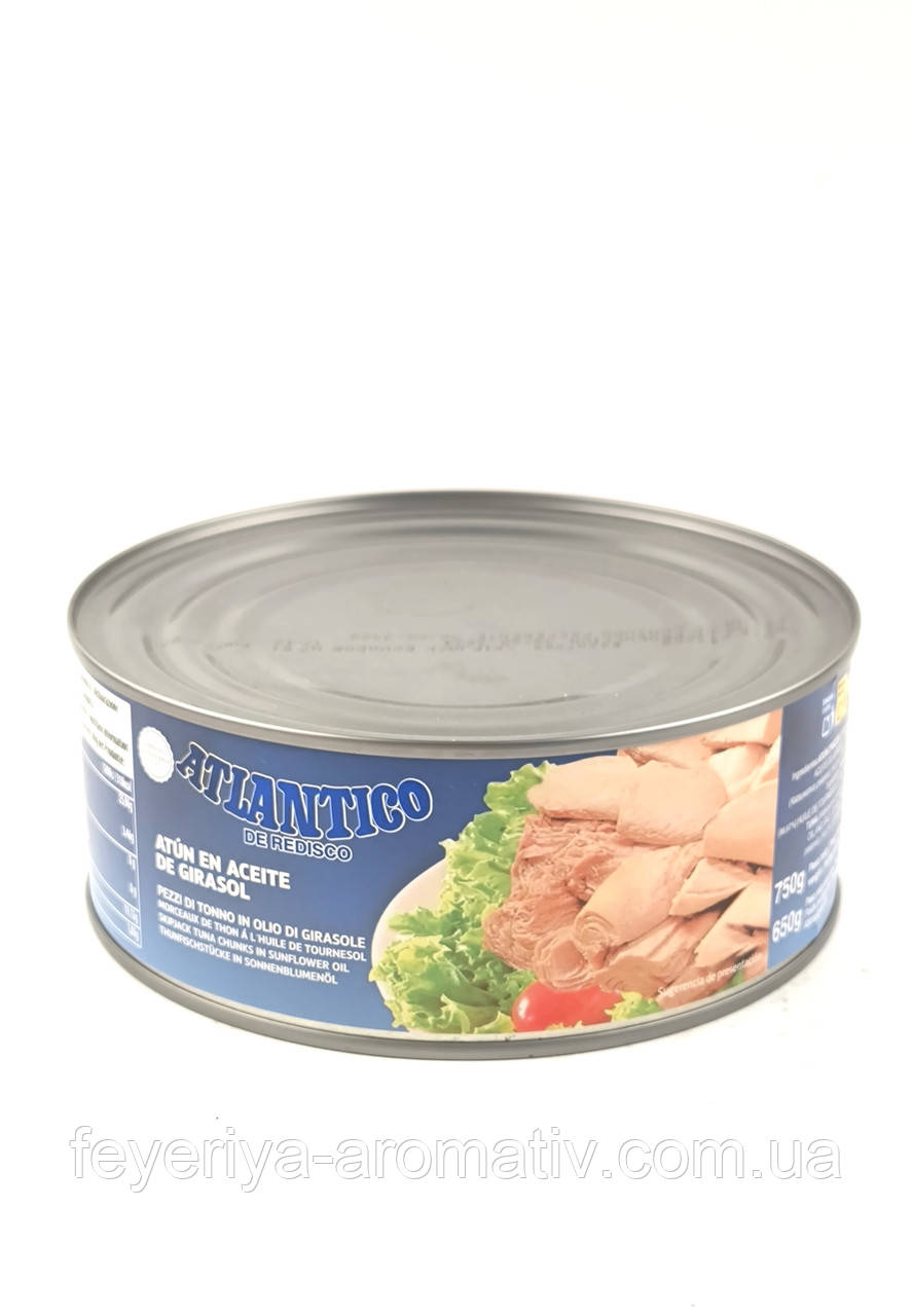 Філе тунця в олії Atlantico de Redisco 750 г