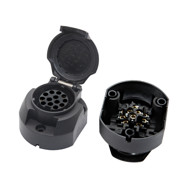 Розетка на причіп 13 контактна KAMAR 13 PIN 12V G13-D, фото 1