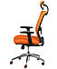 Сіткове комп'ютерне крісло офісне поворотне з підголівником оранжеве Dawn orange (E6132) Special4You, фото 3
