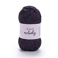 YarnArt MELODY (Ярнарт Мелоді) №889 фіолетовий (Пряжа напіввовна, нитки для в'язання)