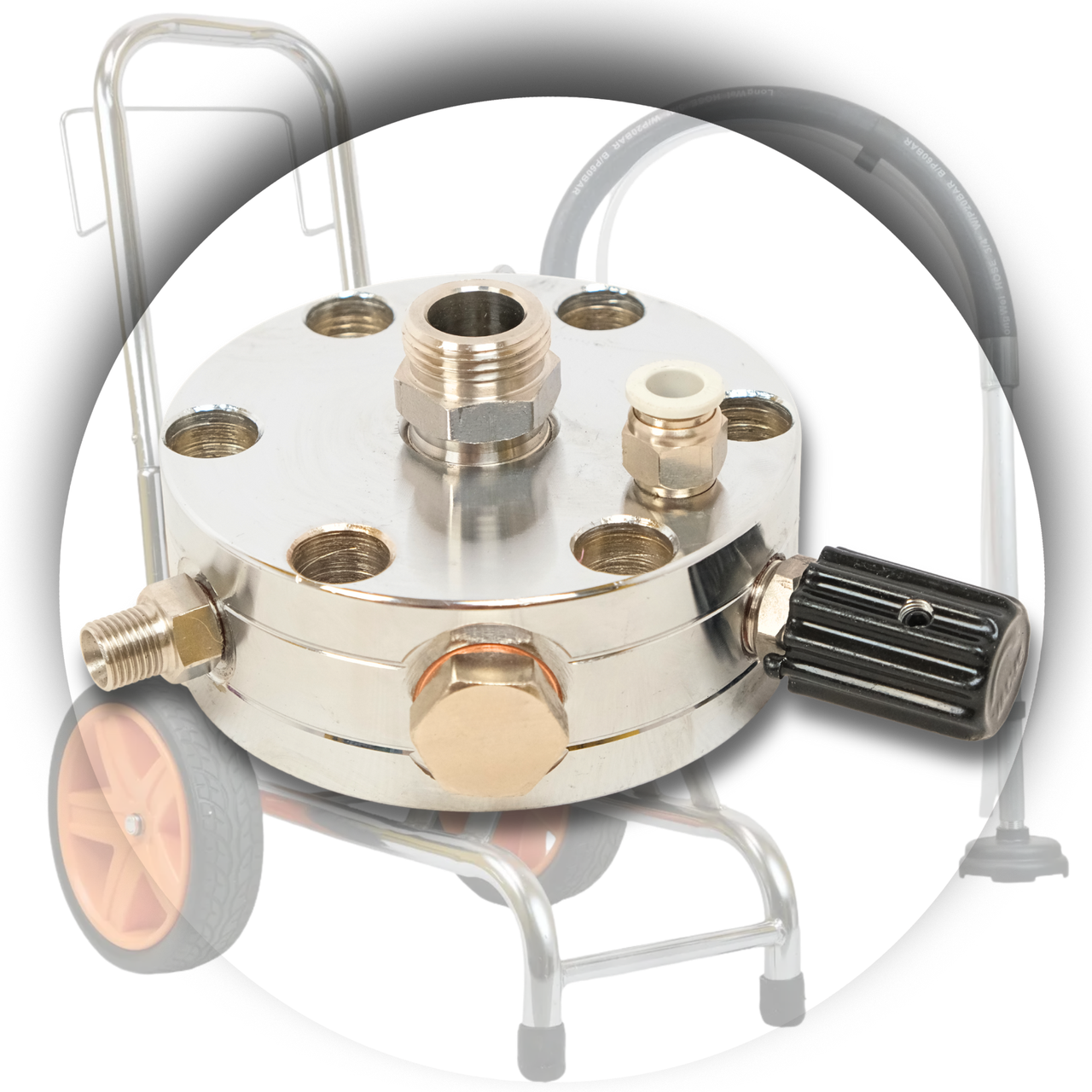 Комплектна насосна частина в зборі з регулятором та клапаном для фарбувального апарата Profter DF-1994, фото 1