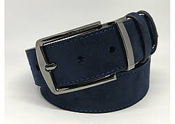 Двосторонній чорно-синій чоловічий ремінь