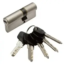 Циліндр дверний Gerda WKM 1 ключ-ключ 62мм(27*35)
