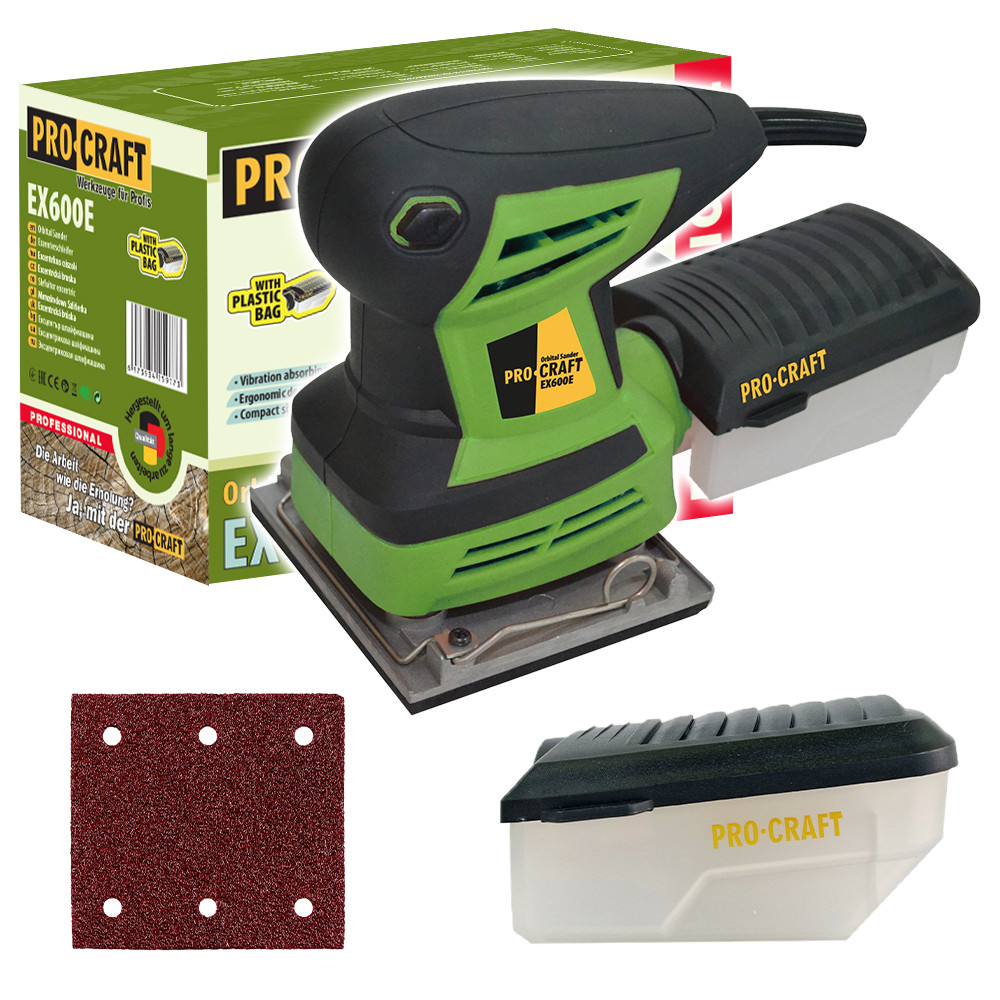 Шліфмашина ексцентрикова Procraft EX600E, фото 1