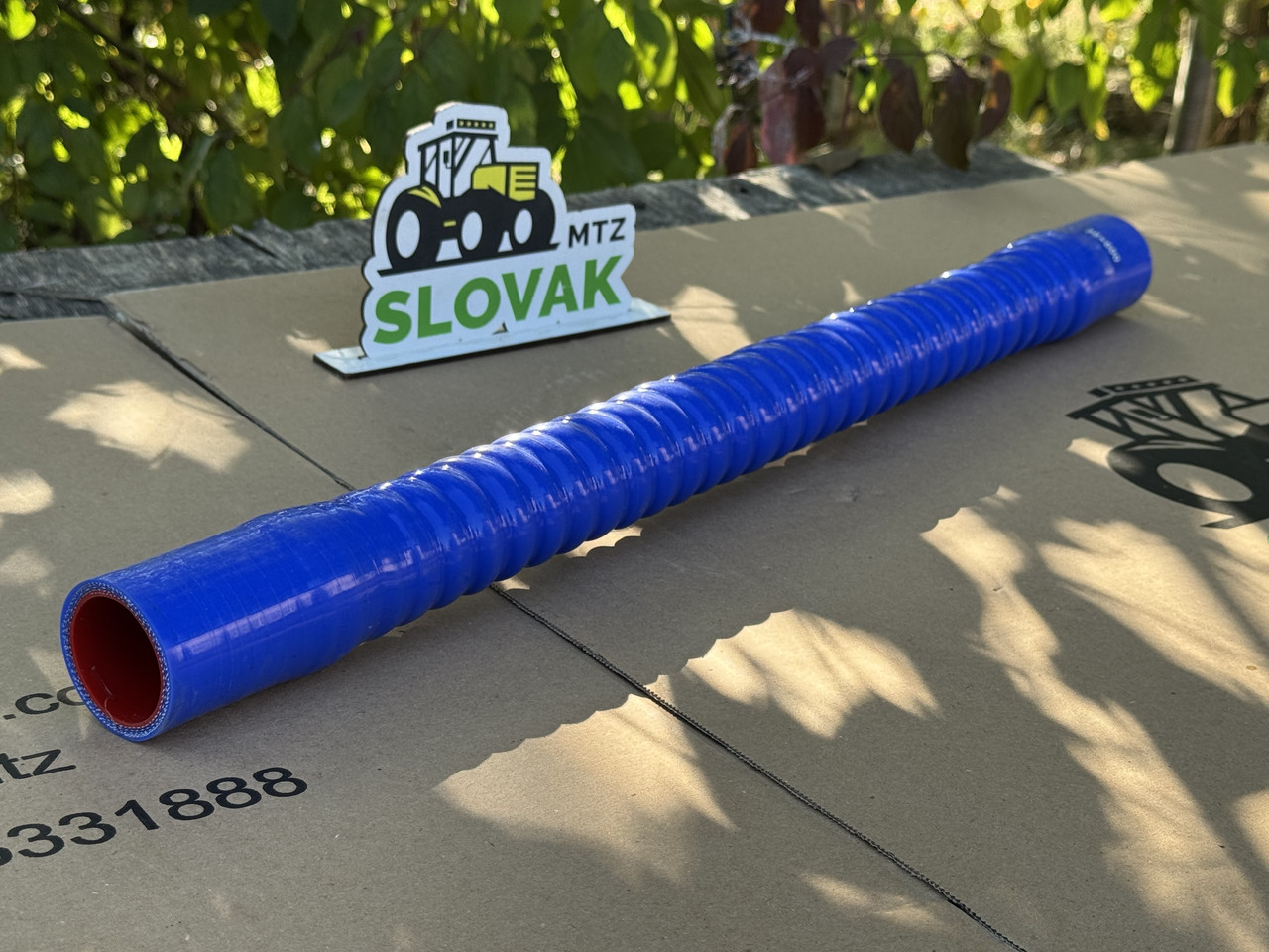 Патрубок силіконовий гофрований посилений Діаметр-38мм Довжина 600 мм (1-шт), фото 1