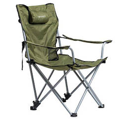 Туристичне складане крісло-шезлонг Ranger Stream Lux (74-89х58-98х85см) Оливковий