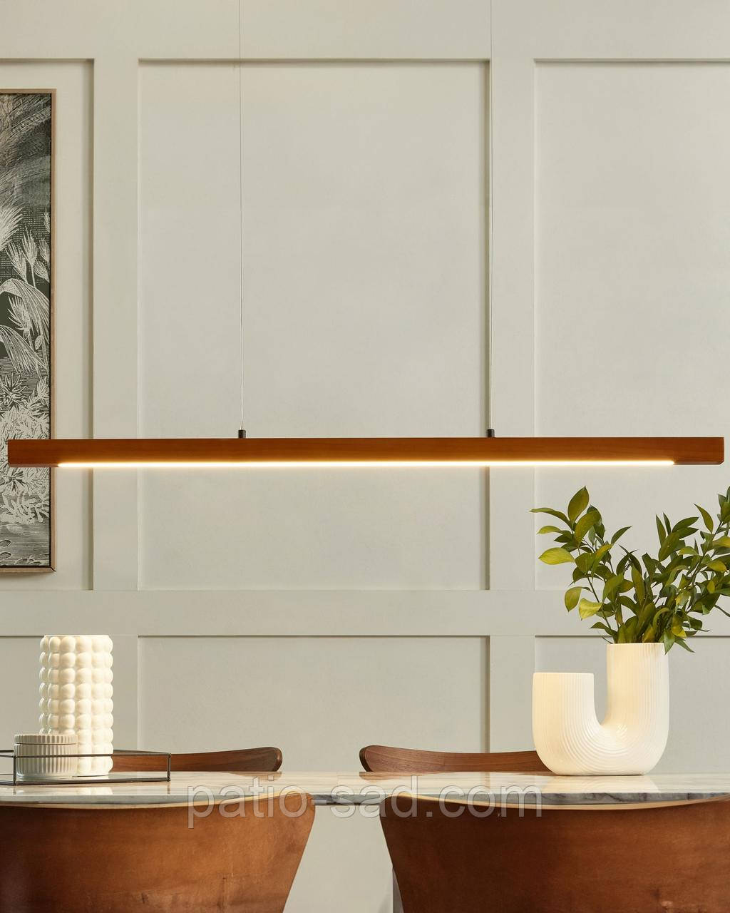 Інтер'єрна лампа STEWARTS, колір дуба, темно-коричневий, фото 1