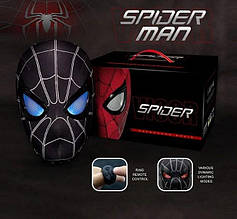 Маска Спайдермен Майлз з підсвіткою та пультом-кільцем