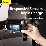 Тримач для телефона в автомобіль Baseus Energy Storage Backseat Holder з бездротовою зарядкою, фото 10