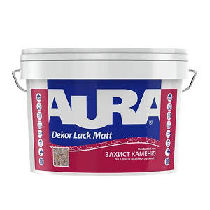 Лак AURA Dekor Lack matt фасадний акриловий напівматовий для каменю, 10 л