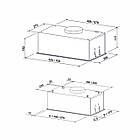 Вбудована сенсорна витяжка ELEYUS NAVIS 700 LED 52 BL, фото 2