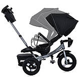 Триколісний велосипед MT 1007 Turbotrike, чорний, фото 2