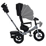 Триколісний велосипед MT 1007 Turbotrike, чорний, фото 4