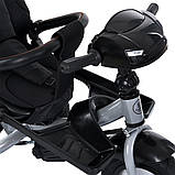 Триколісний велосипед MT 1007 Turbotrike, чорний, фото 7