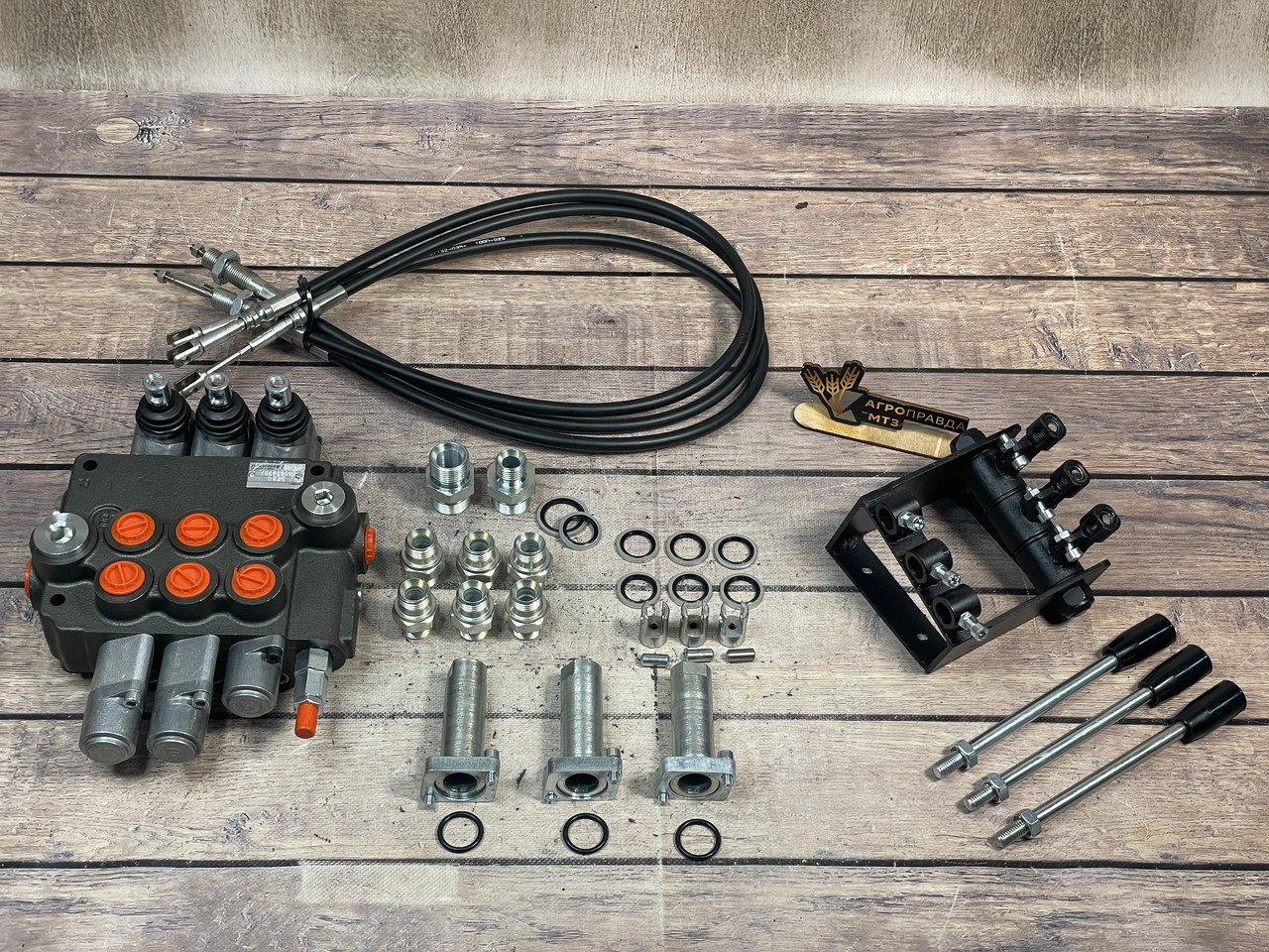 Комплект переобладнання під гідророзподільник 3Р80 Badestnost (3-сек.) підйом-опускання + плаваюче, фото 1