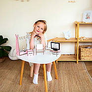 "Фантазія" ляльковий будиночок NestWood для Барбі, м'ятний + вітальня, фото 9