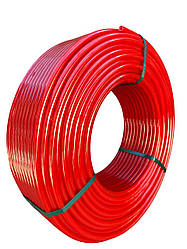 Труба для теплої підлоги VERONA PEX-a/EVOH 95 град. 3 шари 16X2 червона з кисневим бар'єром Італія