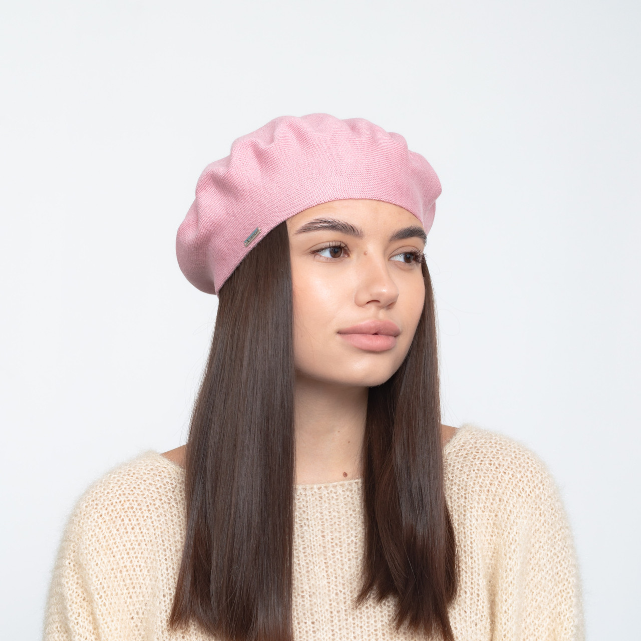 Берет Linda (віскоза)  т.пудра