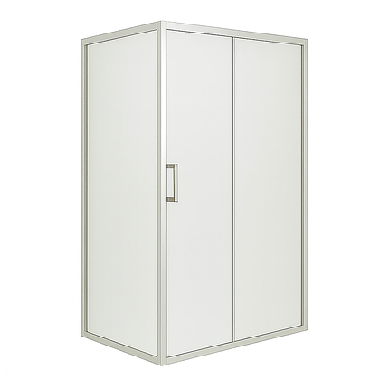Душова кабіна KO&PO 7007 120х80х180 см без піддону прямокутна розсувні двері матове скло 5 мм, фото 1