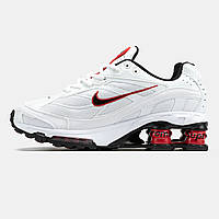 Білі текстильні чоловічі кросівки Nike Shox Ride 2 SP x Supreme Найк Шокс  Демісезонні