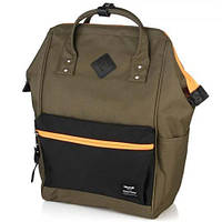 Якісний рюкзак поліестер хакі Арт.9003-03 Himawari (54)