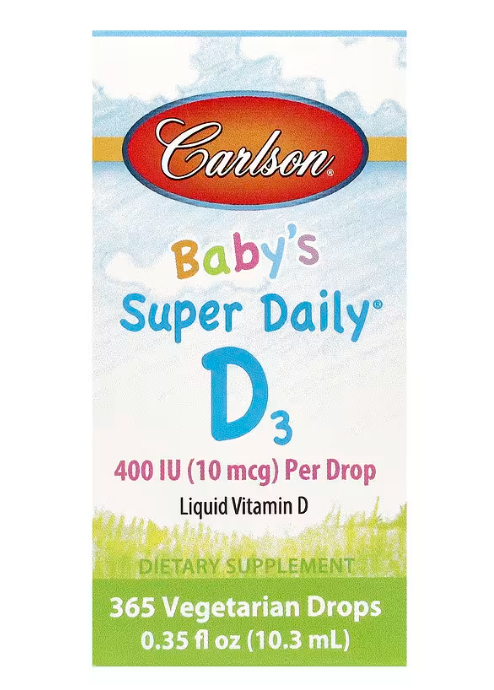 Baby's Super Daily D3 10 мкг 400 IU Carlson 10.3 мл, фото 1