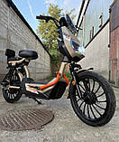 Електровелоскутер акумуляторний Crosser CR-6 600 Вт 60v 20ah Бежевий, фото 6